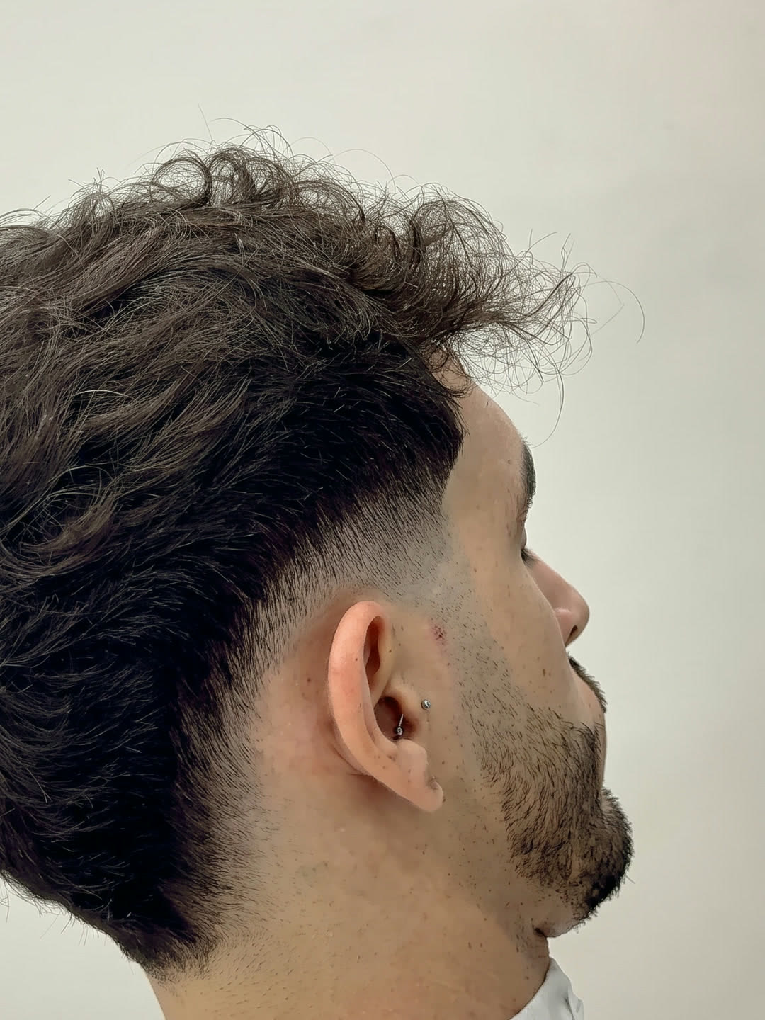 Beard faded and shaped at The Cave barbershop